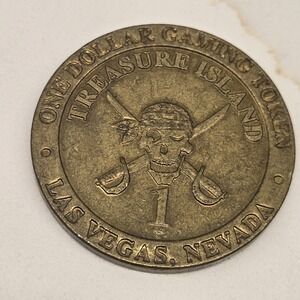 Treasure Island Casino One Dollar Gaming Token Las Vegas Nevada